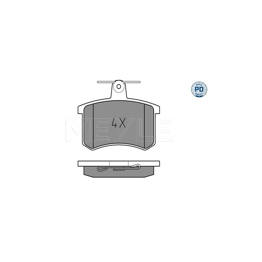 Meyle 025 211 4416/Pd Brake Pad Set