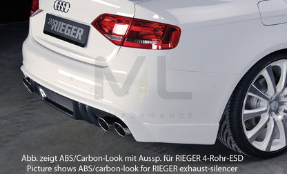 Rieger 00055530 Audi B8 B81 S4 Rear Diffuser 3 | ML Performance UK Car Parts