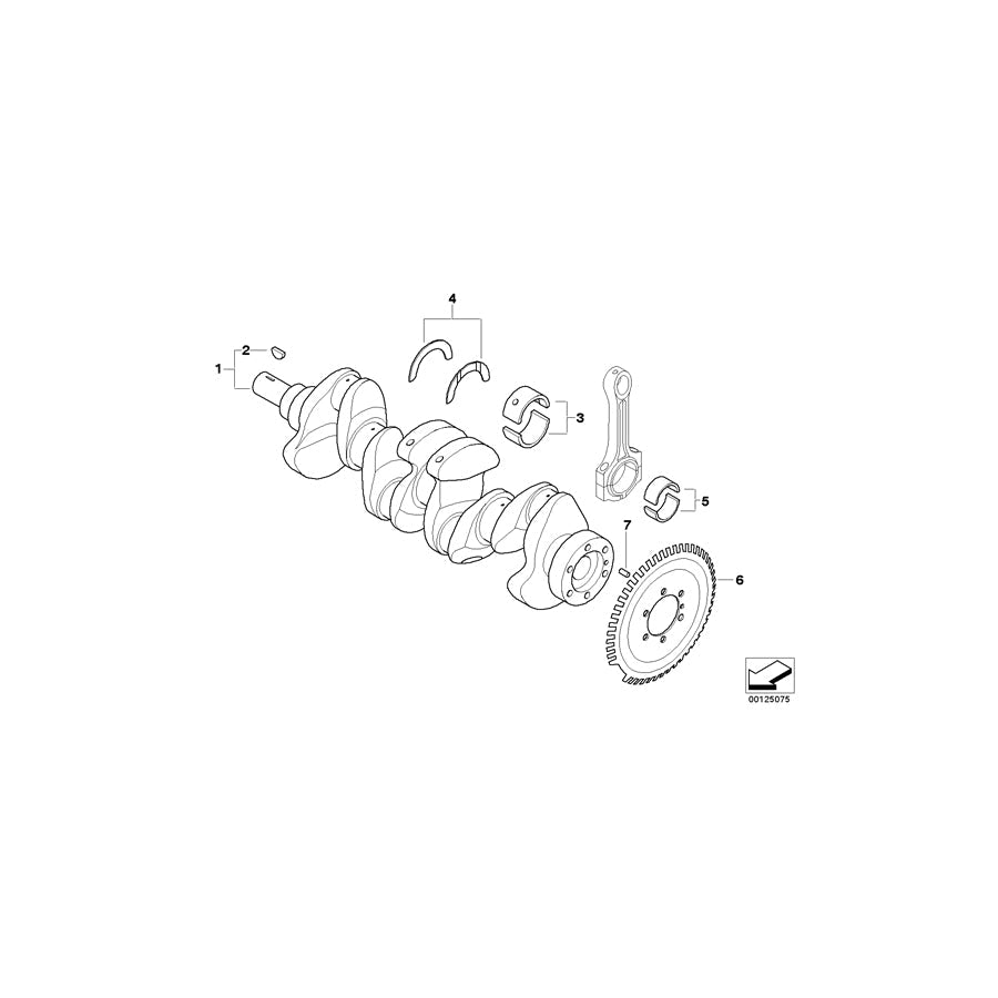 Genuine BMW 11217794926 R50 Crankshaft (Inc. One D) | ML Performance US Car Parts
