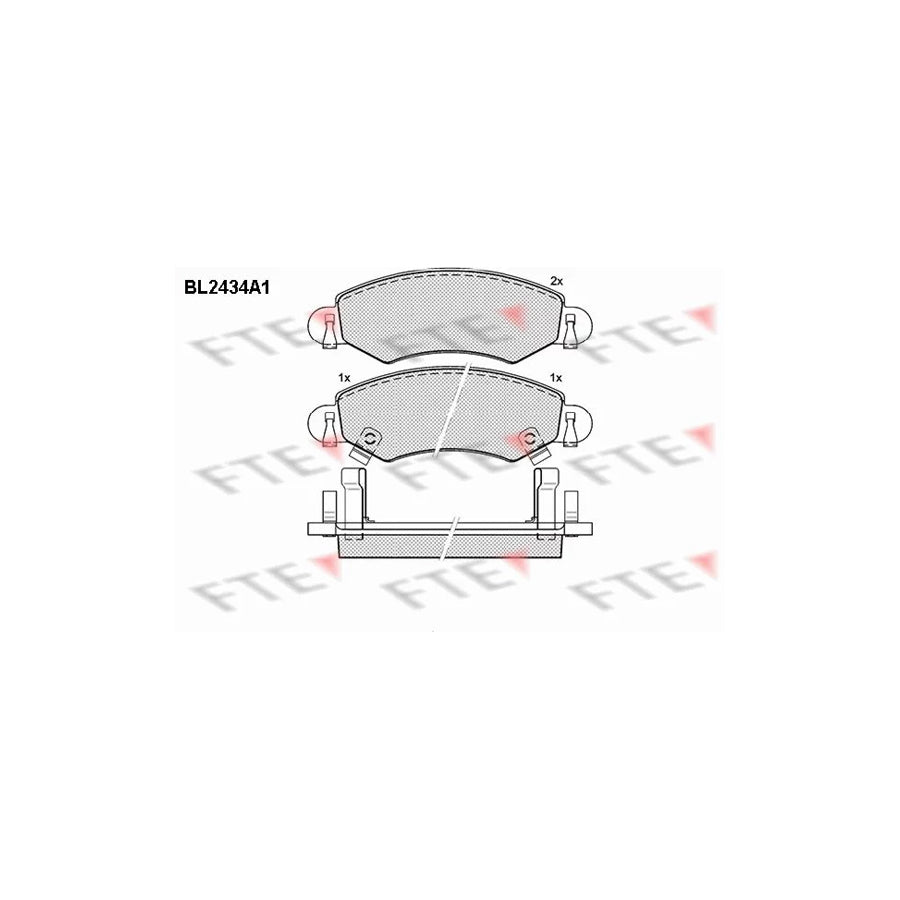 FTE Bl2434A1 Brake Pad Set