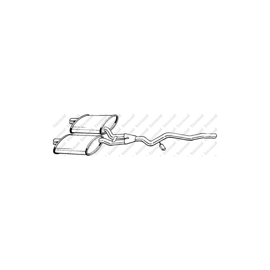 Bosal 283-633 Middle Silencer for Ford Granada (Gu)