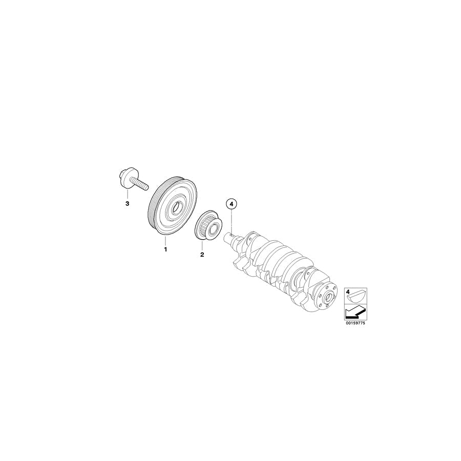 Genuine BMW 11217805949 R56 Gear Wheel,Tooth Belt (Inc. One D & Cooper D) | ML Performance US Car Parts