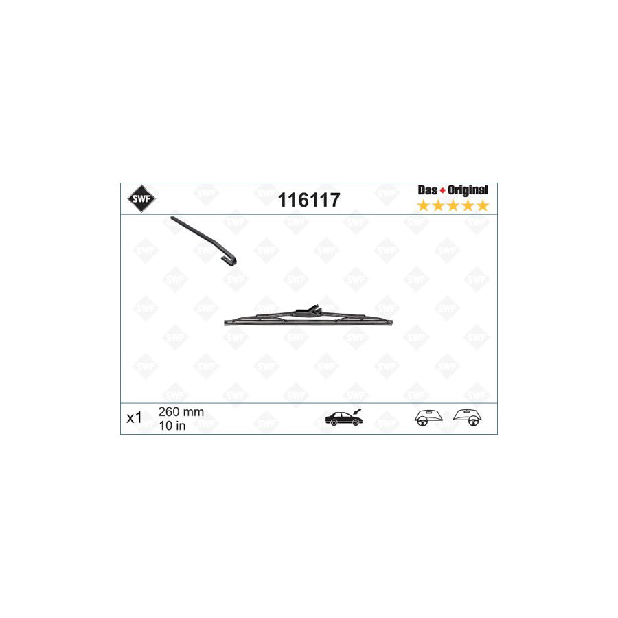 Swf Original Rear 116117 Wiper Blade | ML Performance US Car Parts