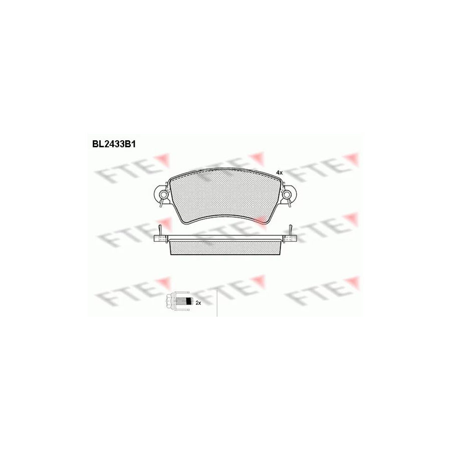 FTE Bl2433B1 Brake Pad Set