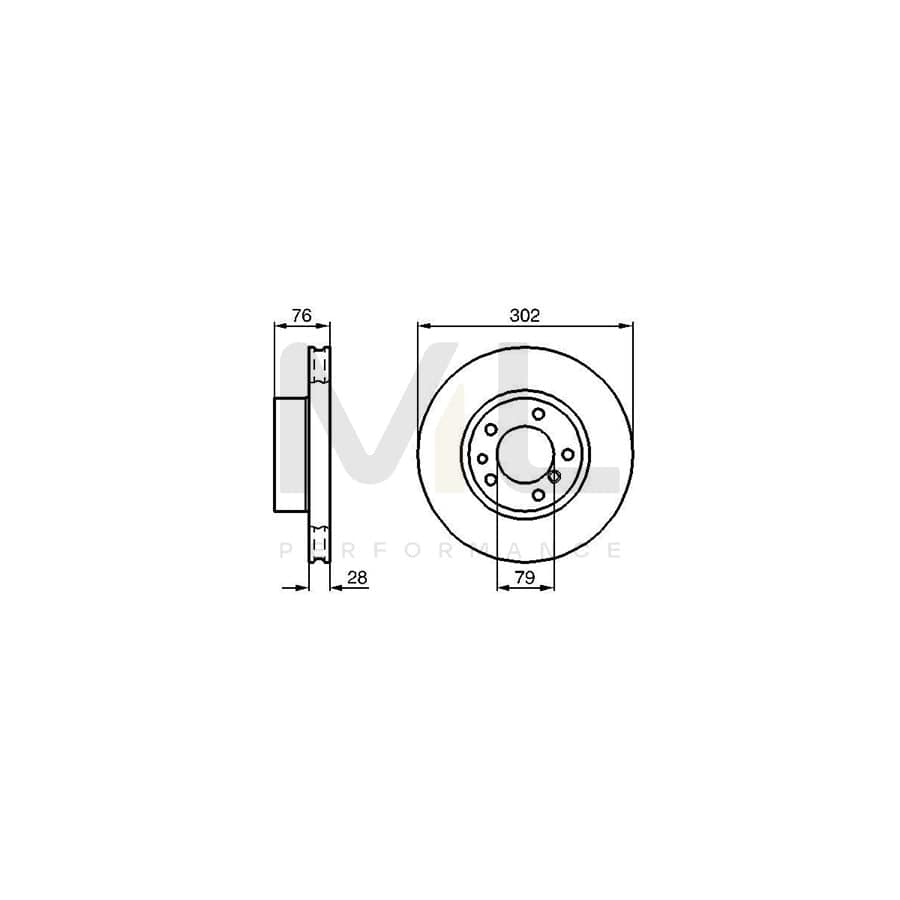 BOSCH 0 986 478 317 Brake Disc Internally Vented, Vented, Oiled, High-carbon, with bolts/screws | ML Performance Car Parts