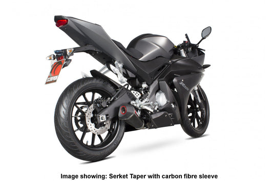 Scorpion RYA95SYSTEO Yamaha YZF-R125 Serket Taper Full System - Titanium Sleeve | ML Performance US US