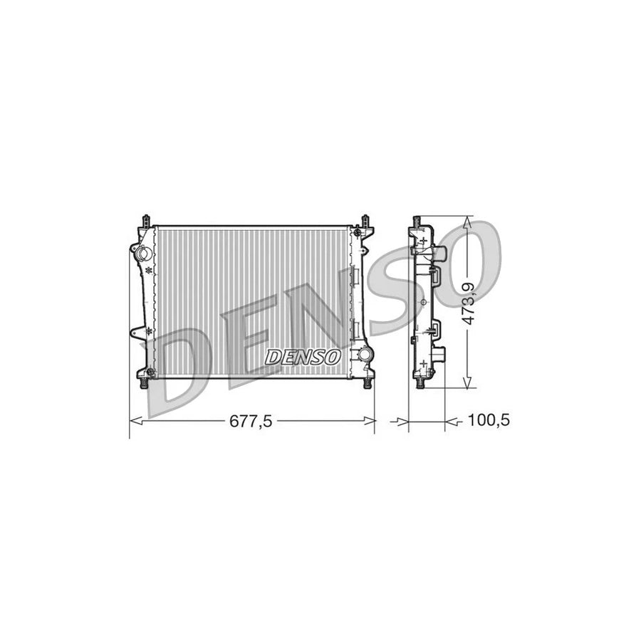 DENSO DRM09037 Engine Radiator for Fiat Multipla (186)