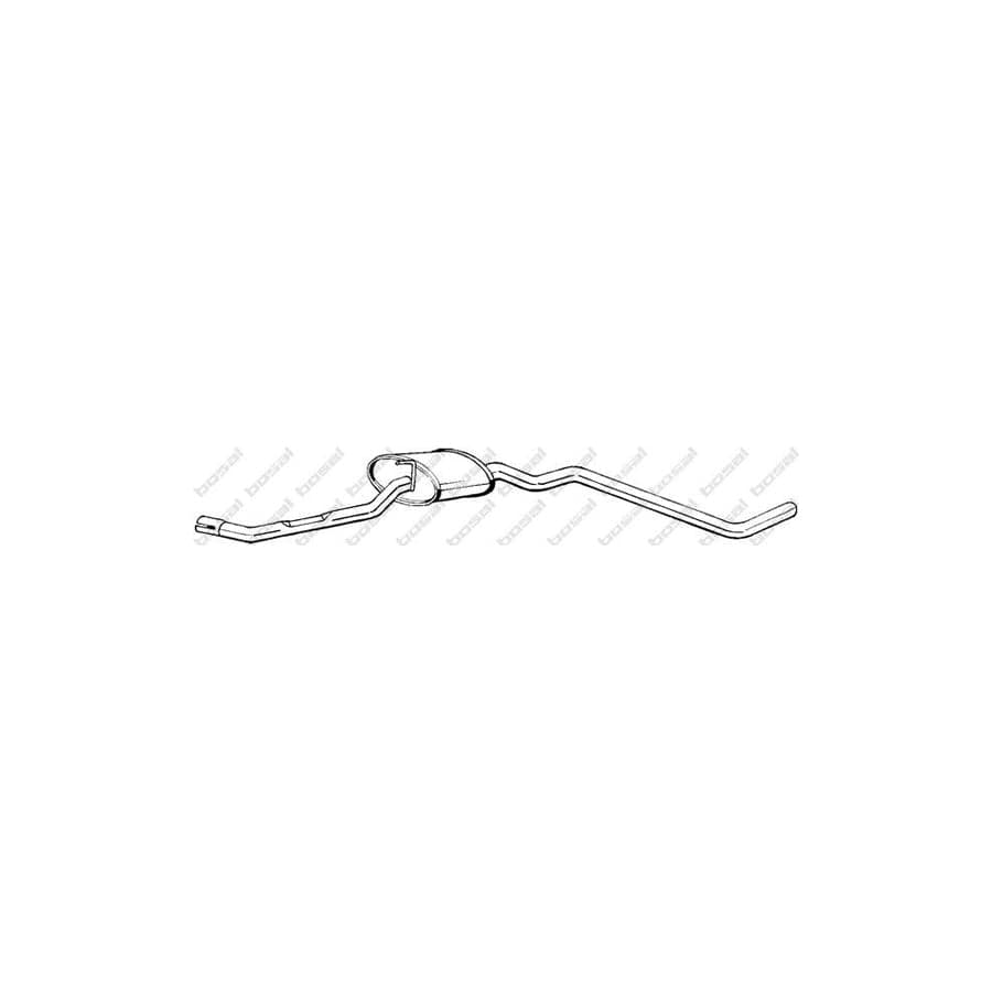 Bosal 283-819 Middle Silencer for Opel Senator