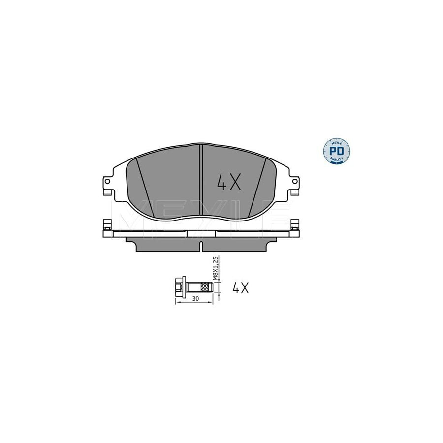 Meyle 025 247 3821/Pd Brake Pad Set