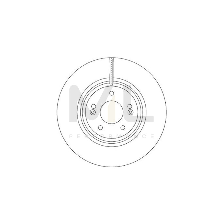 TRW DF6958S Brake Disc for KIA OPTIMA Vented, Painted, High-carbon | ML Performance Car Parts