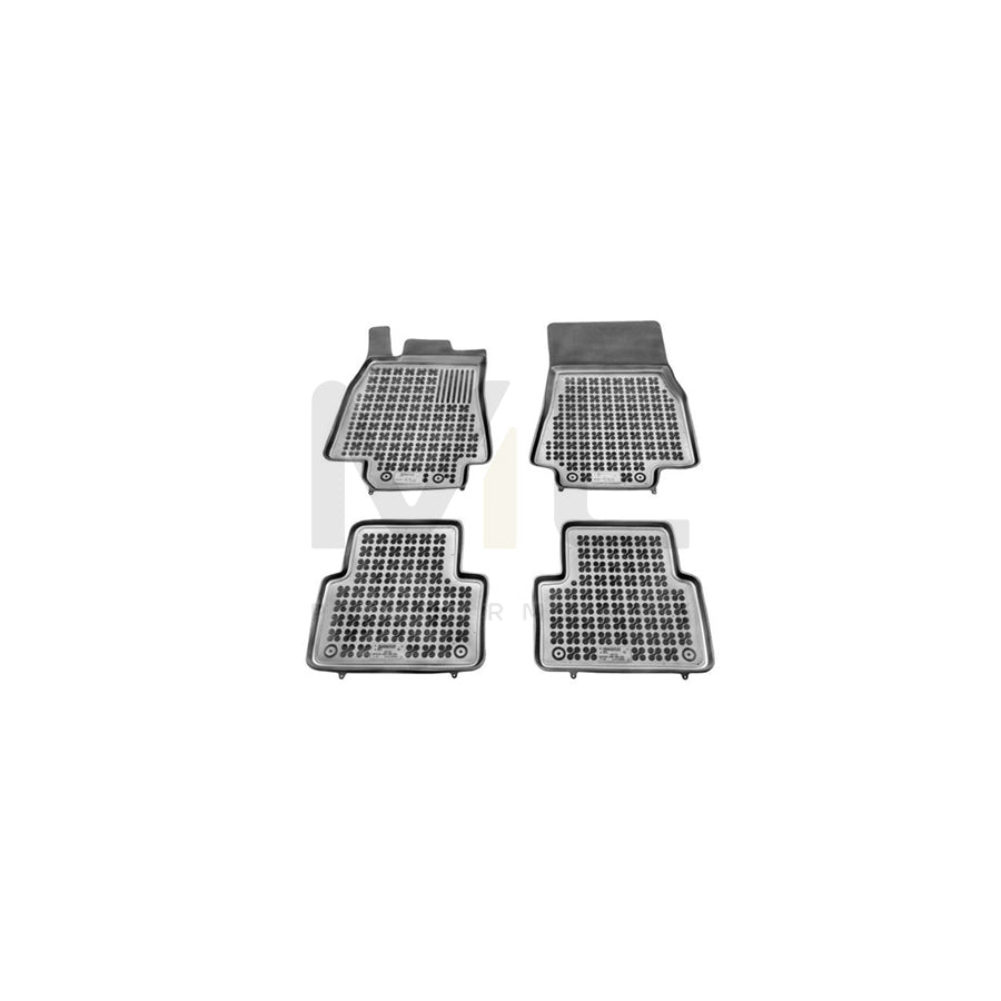 REZAW PLAST Tailored 201704 Floor mat set suitable for MERCEDES-BENZ A-Class (W169) Elastomer, Front and Rear, Quantity: 4, Black