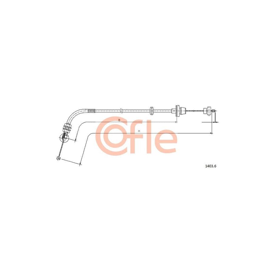 COFLE 1403.6 Throttle Cable