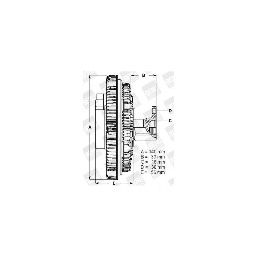Beru Lk001 Fan Clutch