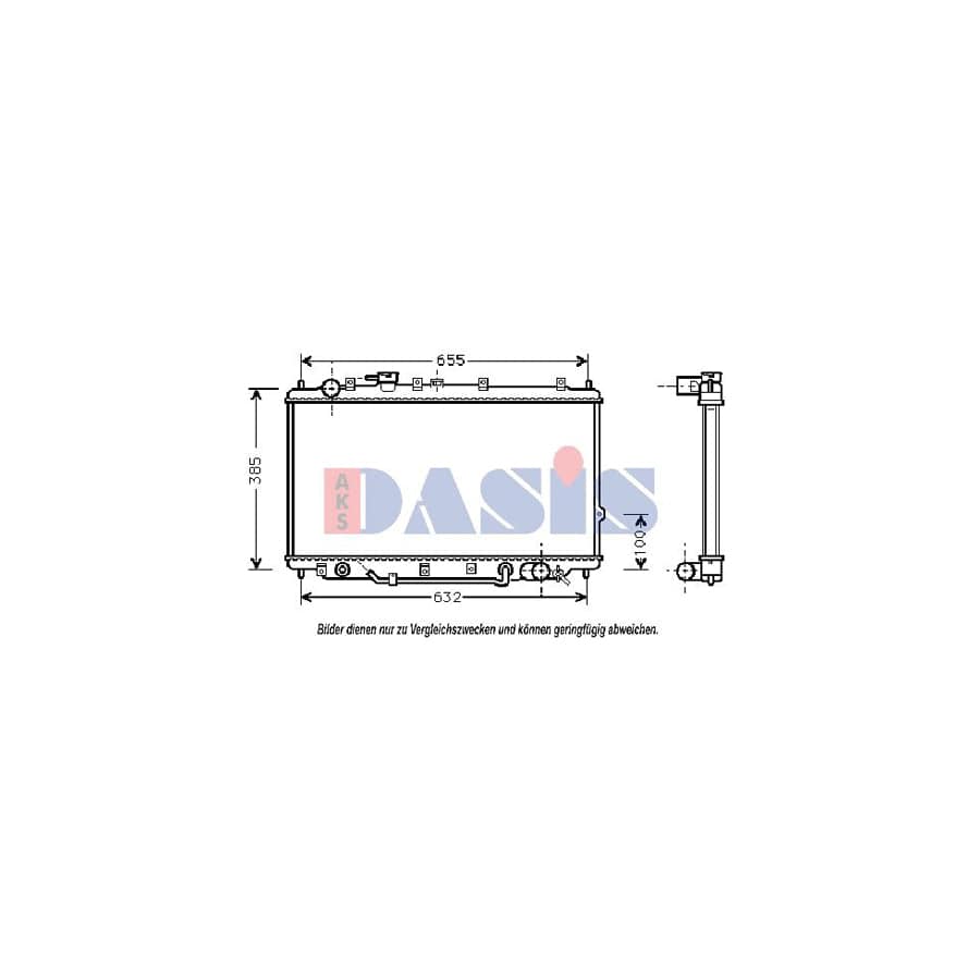 AKS Dasis 510070N Engine Radiator