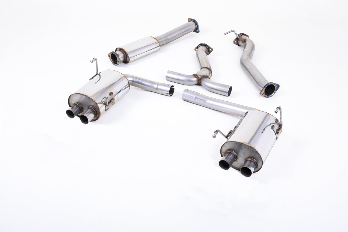 MillTek SSXSB53 Subaru Impreza Cat-Back with Burnt Titanium GT-100 Tips