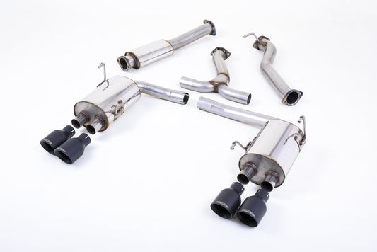 MillTek SSXSB50 Subaru Impreza Cat-Back with Cerakote GT-100 Black Tips