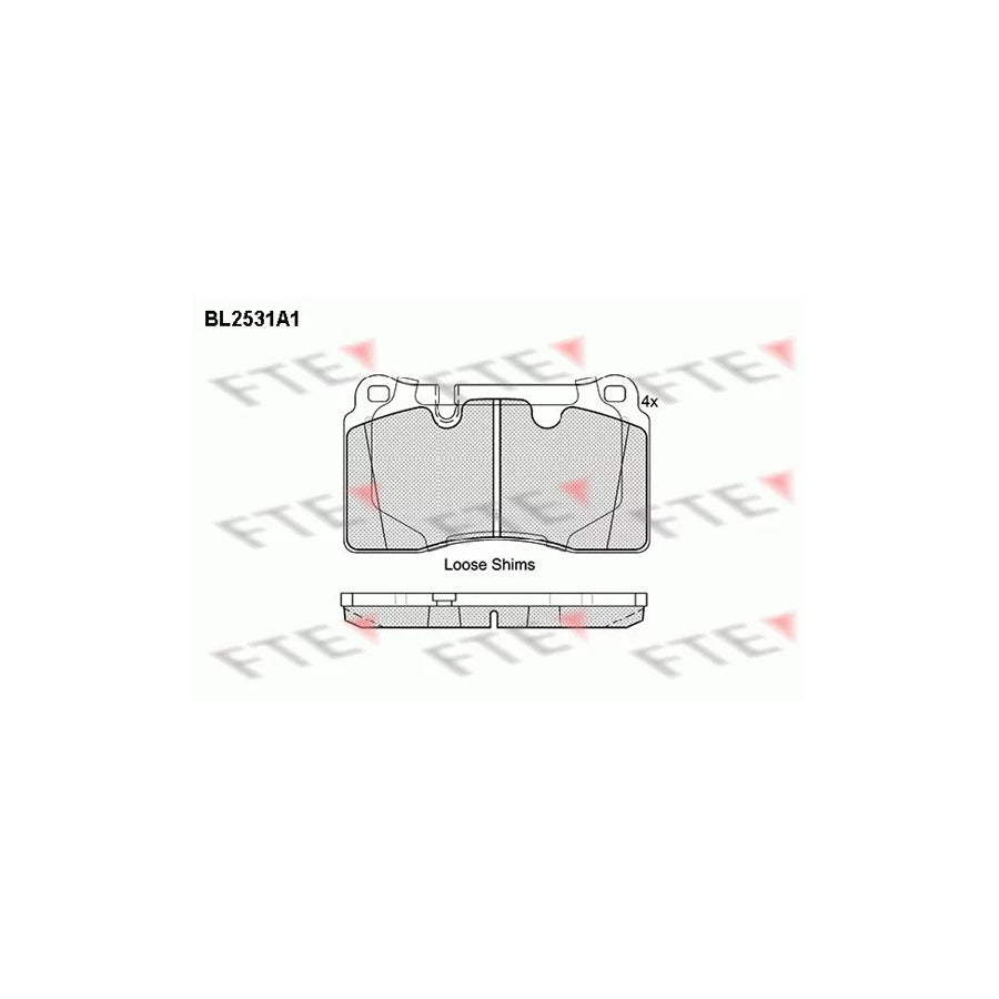 FTE 9011047 Brake Pad Set