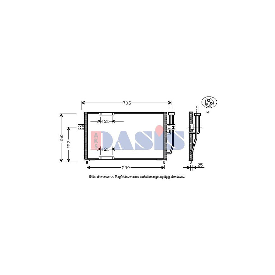 AKS Dasis 222190N Air Conditioning Condenser