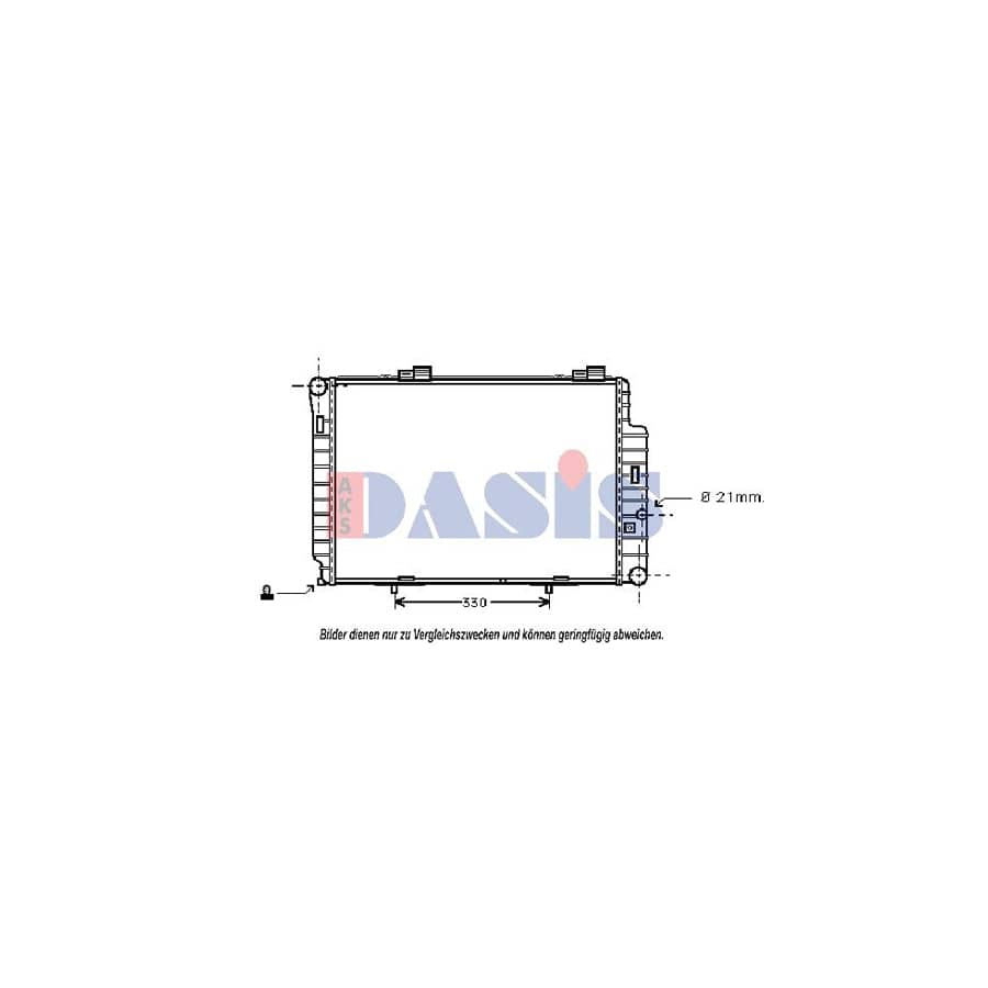 AKS Dasis 122040N Engine Radiator Suitable for Mercedes-Benz C-Class