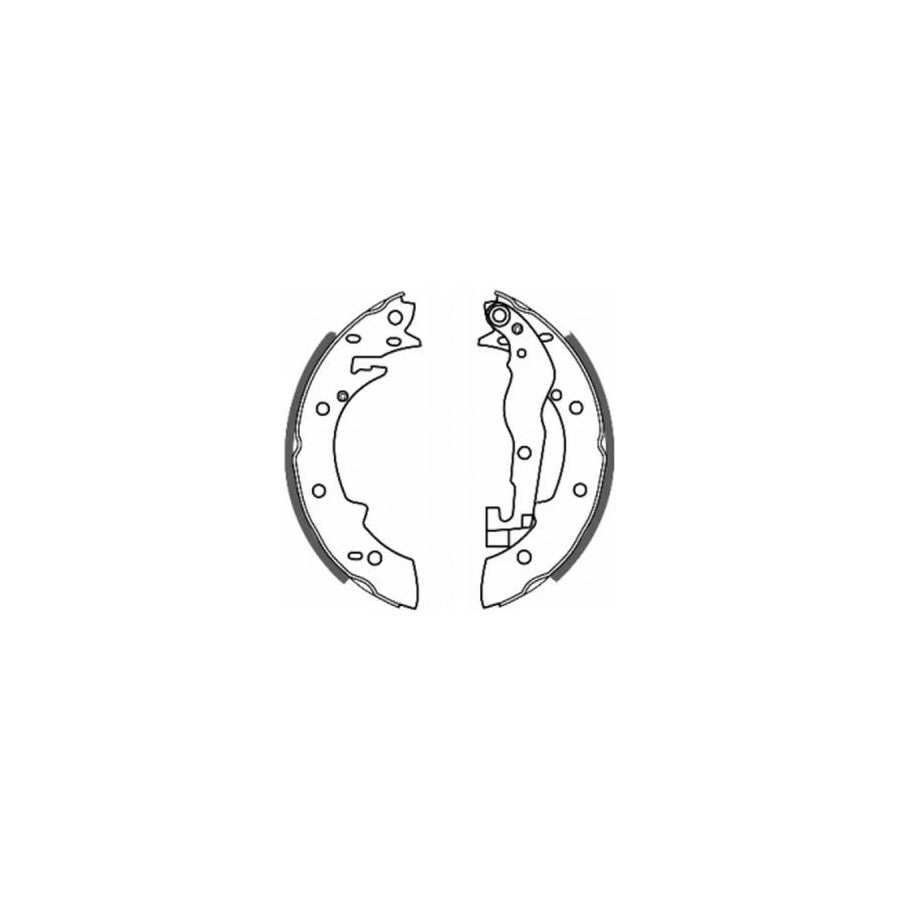ABE C0P001ABE Brake Shoe Set