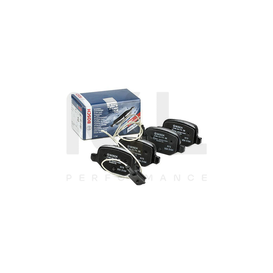 Bosch 0986494779 Brake Pad Set With Integrated Wear Sensor, With Anti-Squeak Plate BP1953 | ML Performance Car Parts