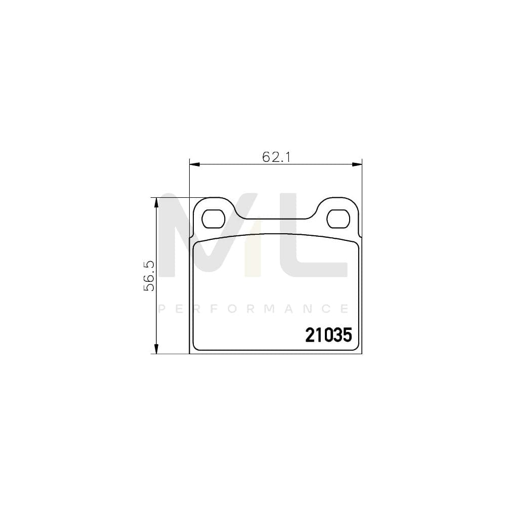 Hella 8DB 355 017-441 Brake Pad Set Not Prepared For Wear Indicator