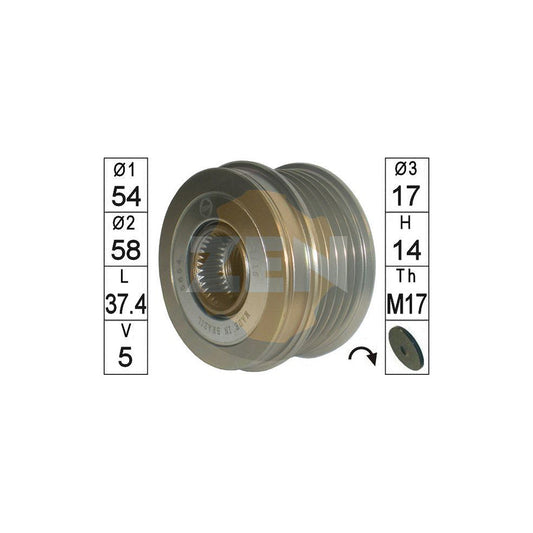 Era ZN5654 Alternator Freewheel Clutch