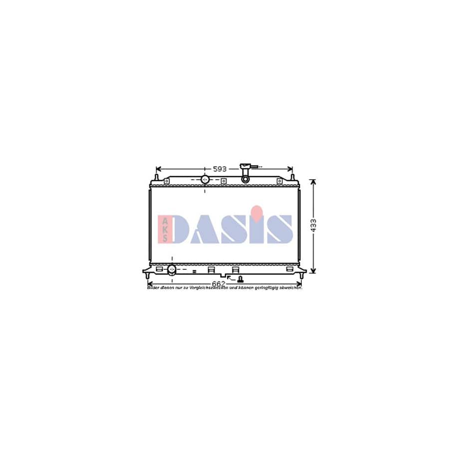 AKS Dasis 510074N Engine Radiator for KIA Rio