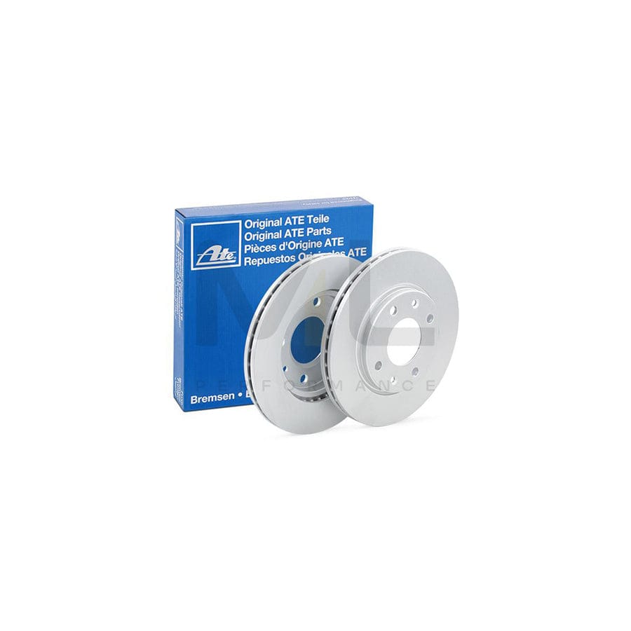 ATE 24.0120-0132.1 Brake Disc Vented, Coated, with bolts/screws  - 1 piece