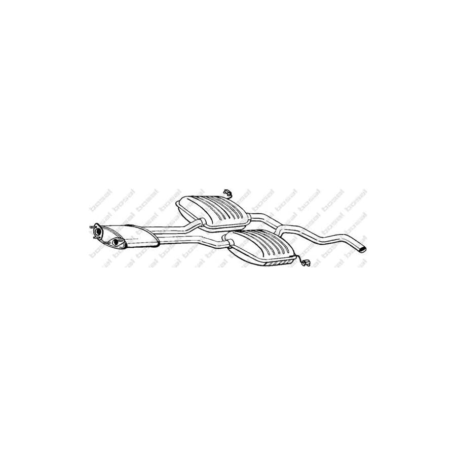 Bosal 284-523 Middle Silencer for Ford Scorpio