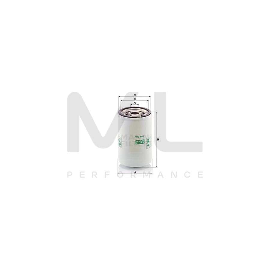 MANN-FILTER WK 8001 Fuel filter Spin-on Filter