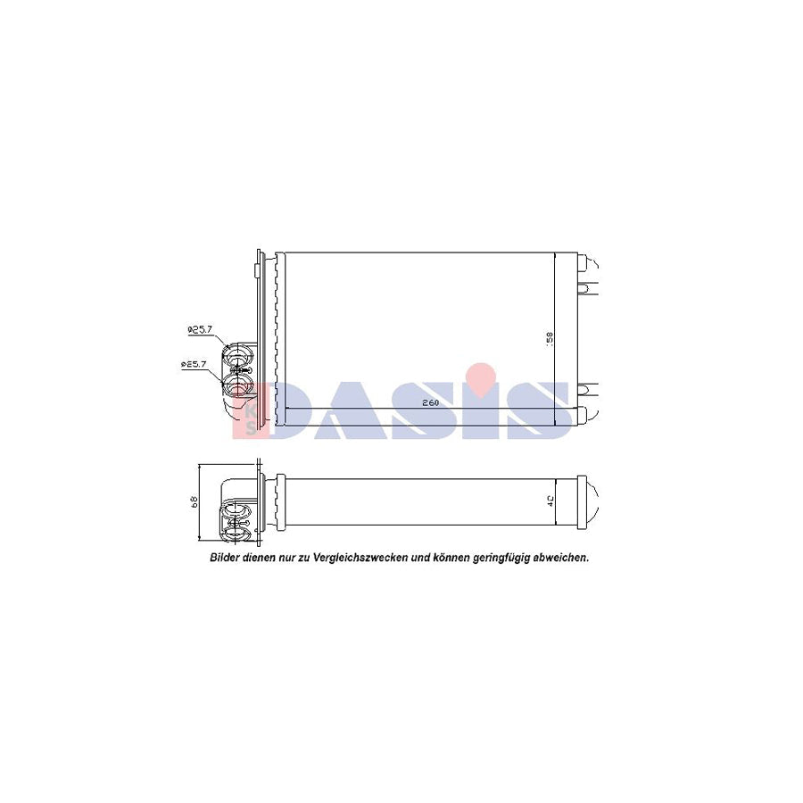 AKS Dasis 189290N Heater Matrix