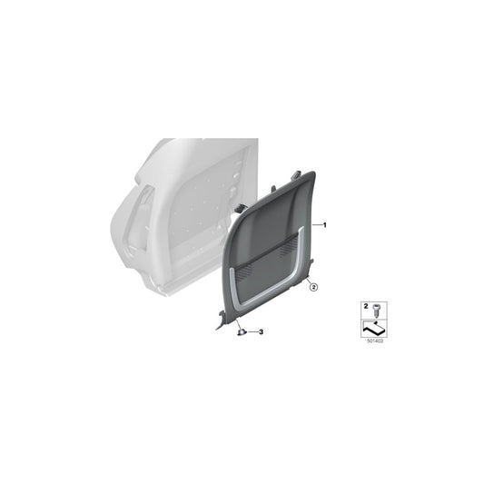 Genuine BMW 52107940451 G14 G15 Rear Section, Basis COGNAC (Inc. M850iX, 840i & 840iX) | ML Performance US Car Parts