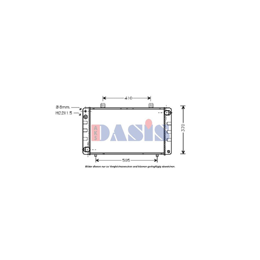 AKS Dasis 190001N Engine Radiator for Saab 900