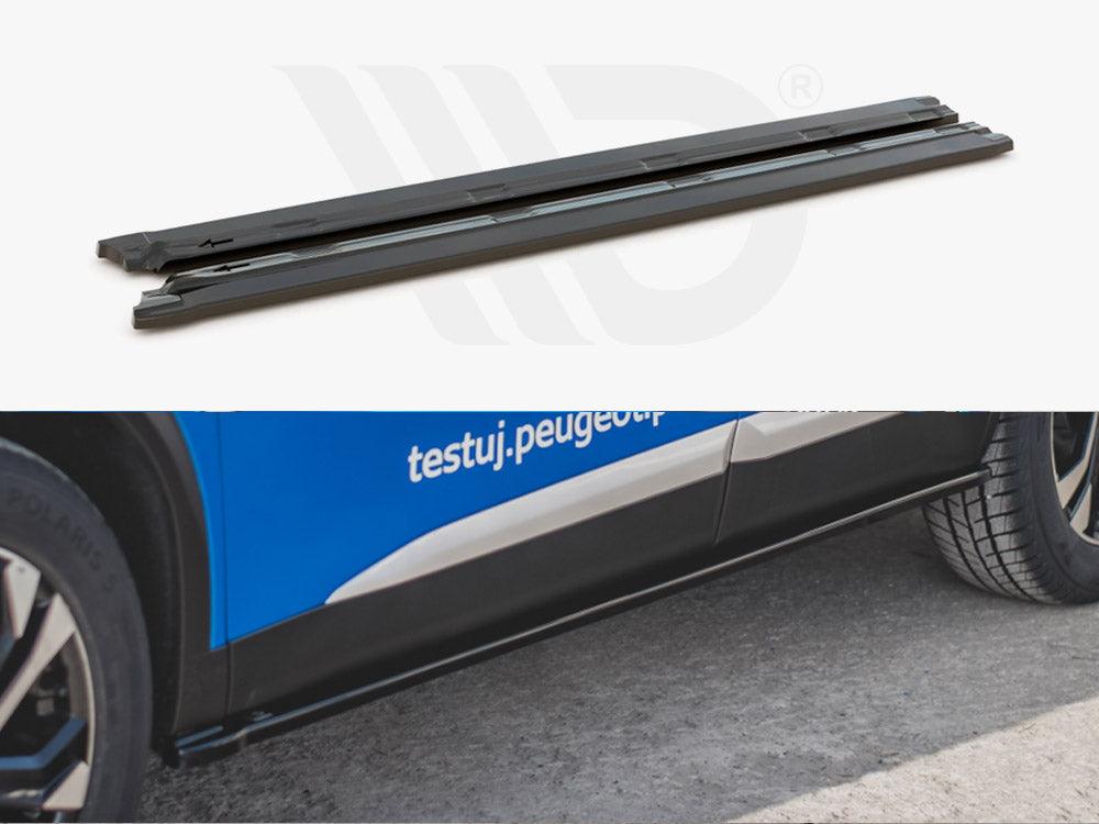 Maxton Design PE-2008-2-SD1T Side Skirts Diffusers Peugeot 2008 MK2 (2019-) | ML Performance US Car Parts