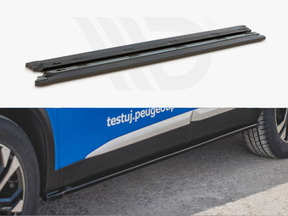 Maxton Design PE-2008-2-SD1T Side Skirts Diffusers Peugeot 2008 MK2 (2019-) | ML Performance US Car Parts
