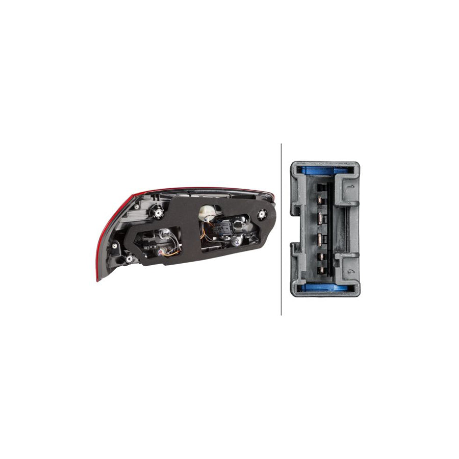 Hella 2SK 011 054-101 Rear Light For Citroen C4