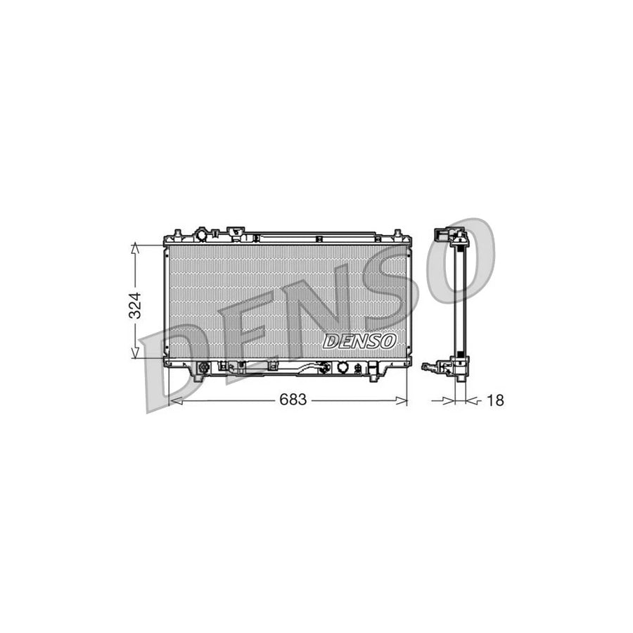 DENSO DRM44001 Engine Radiator for Mazda 323