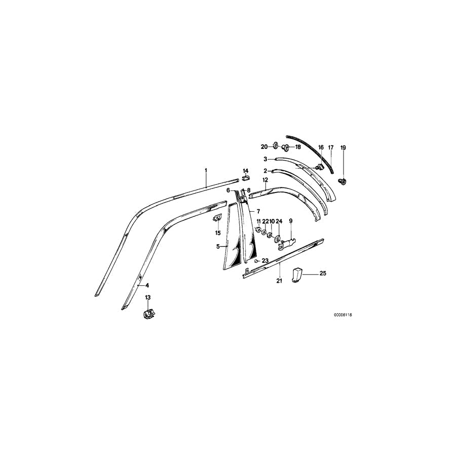 Genuine BMW 51131870459 E34 E28 Insert 10X7 (Inc. 730iL, 540i & M5 3.8) | ML Performance UK Car Parts