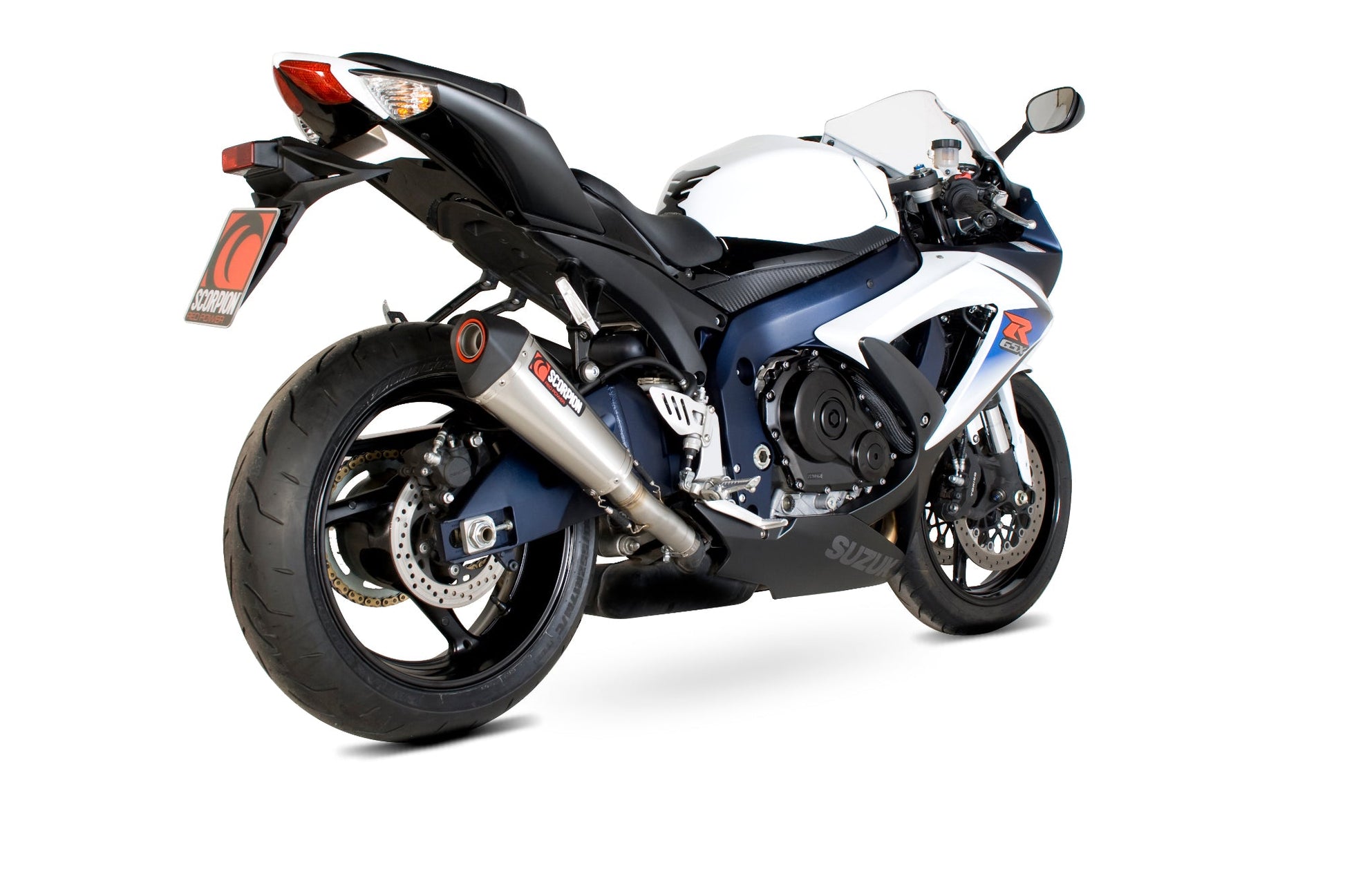 Scorpion RSI102SEO Suzuki Serket Taper Slip-On - Brushed Stainless Steel Sleeve (GSX-R600 / GSX-R750) | ML Performance US US