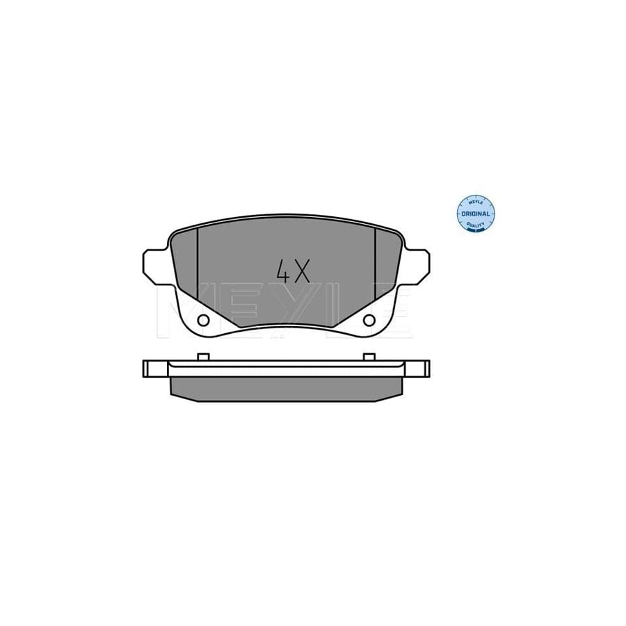 Meyle 025 248 2016 Brake Pad Set