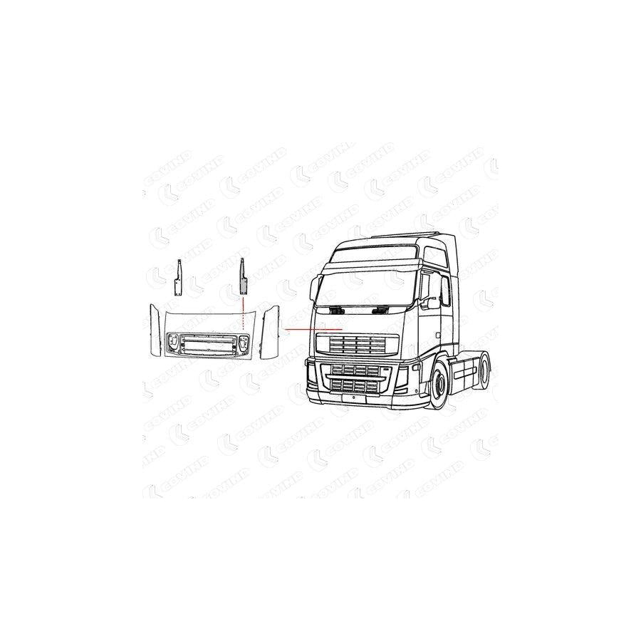 Covind 3Fh/143 Hinge, Bonnet