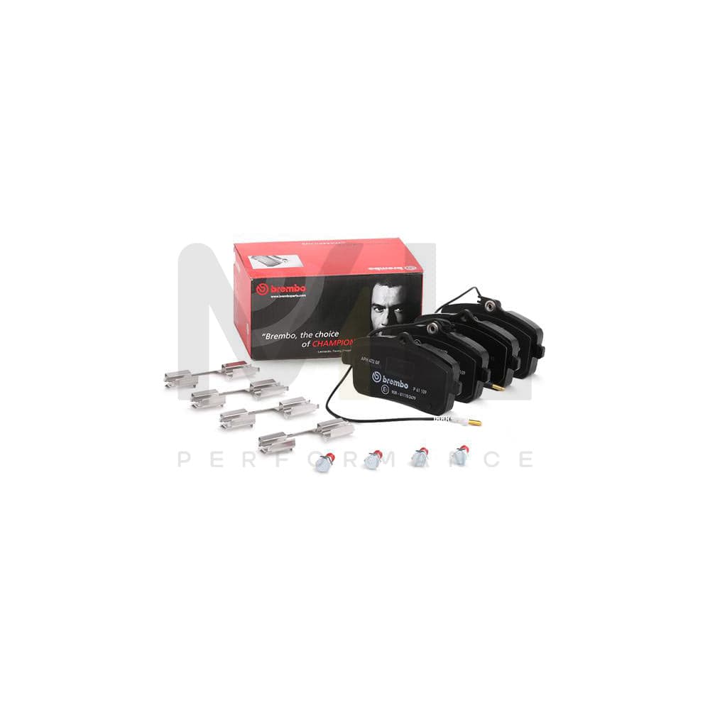 Brembo P 61 109 Brake Pad Set For Peugeot 407 Directional Brake Pads, With Brake Caliper Screws | ML Performance Car Parts