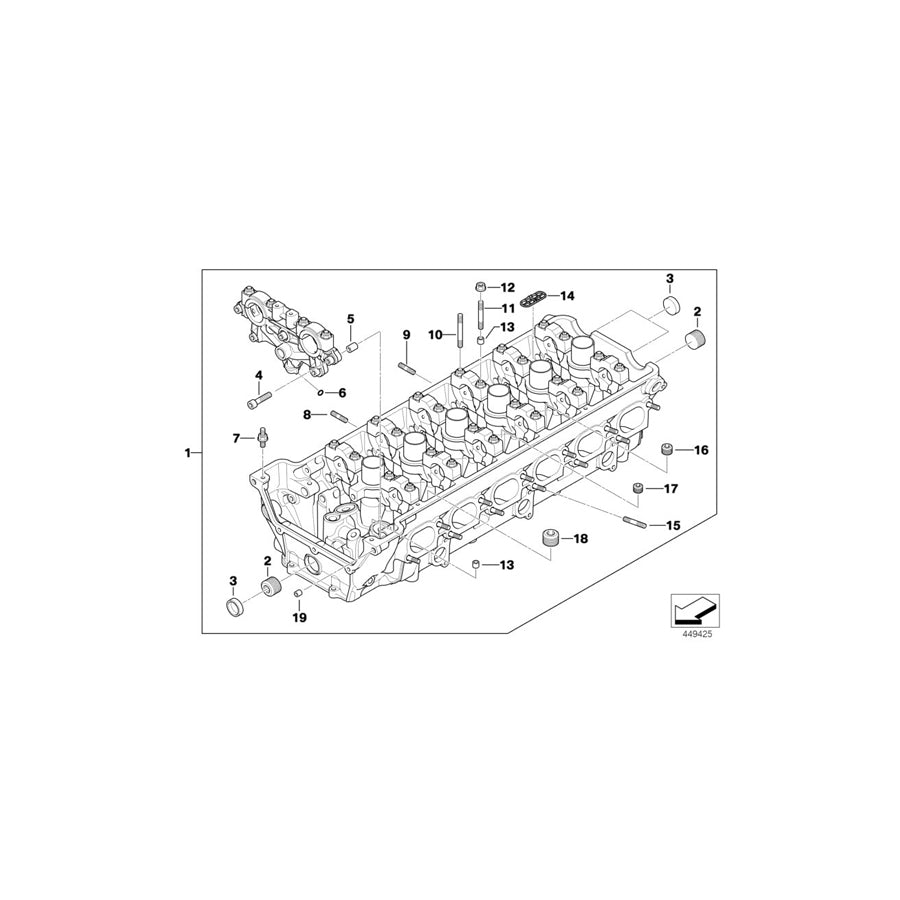Genuine BMW 11127837851 E36 E85 E86 Cylinder Head (Inc. M3 CSL, Z3 M & M3) | ML Performance US Car Parts