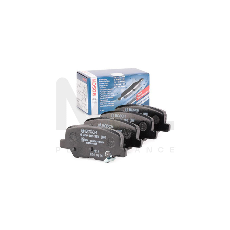 Bosch 0986495358 Brake Pad Set With Acoustic Wear Warning BP1650 | ML Performance Car Parts