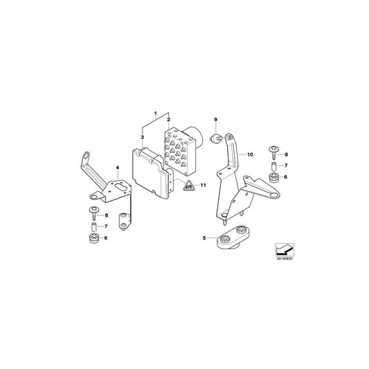 Genuine BMW 34511164465 E46 Rubber Mounting (Inc. M3, 323i & 330xi) | ML Performance US Car Parts