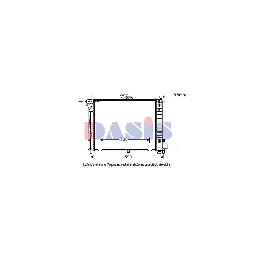 AKS Dasis 190005N Engine Radiator for Saab 9000