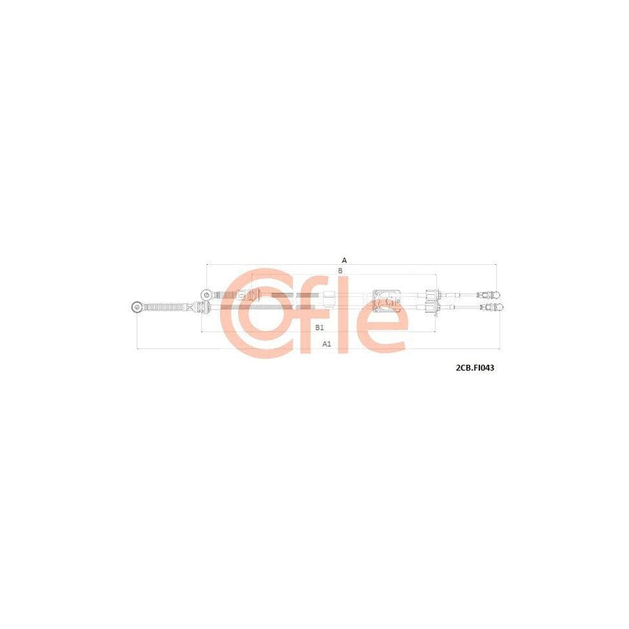 Cofle 2Cb.Fi043 Cable, Manual Transmission