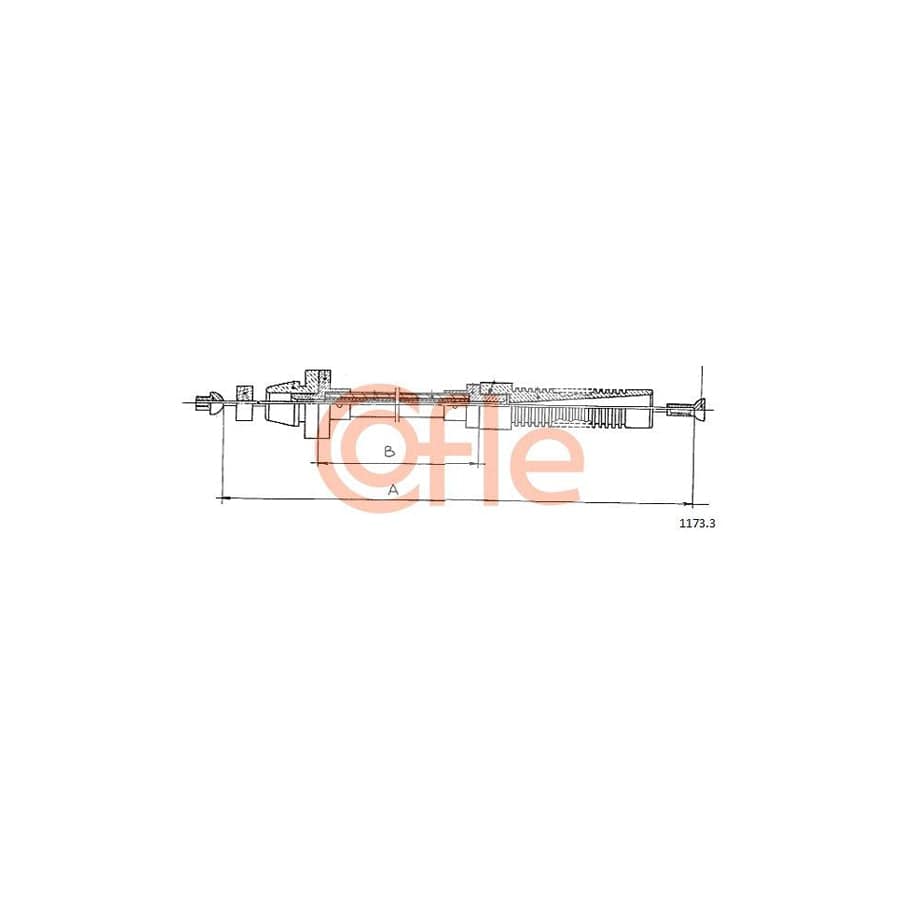 COFLE 1173.3 Throttle Cable