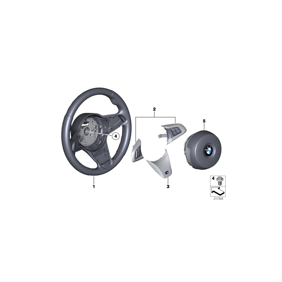 Genuine BMW 61317845540 E89 Set Of Multifunction Switches, M-Sport (Inc. Z4 20i, Z4 28i & Z4 30i) | ML Performance US Car Parts